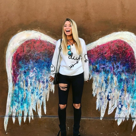 Wildfox Duh Graphic Chunky Sweater - Picture 5 of 5